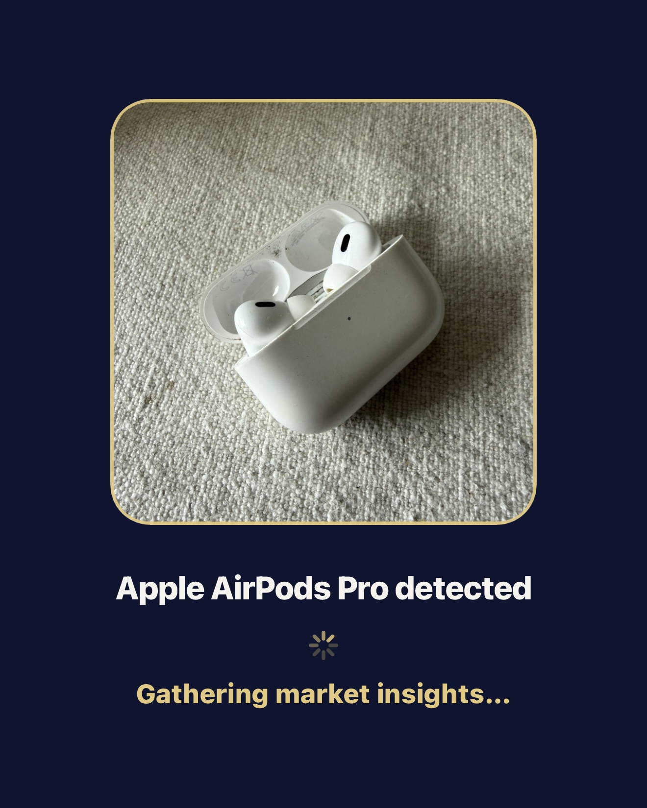 Pricer recognising AirPods Pro and gathering market insights